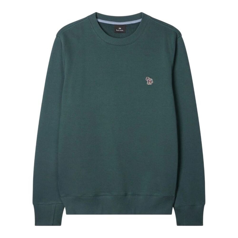 Paul Smith Mens Zebra Crew Neck Sweatshirt / Green